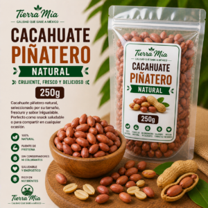 Cacahuate piñatero 250g en bowl, cacahuates crujientes Tierra Mia